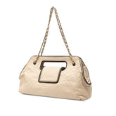 シャネル シャネル2.55 イーストウェスト ハンドバッグ チェーンワンショルダーバッグ アイボリー シルバー ラムスキン レディース CHANEL 【中古】